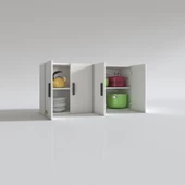 Kenzlife hazır mutfak merta byz 060*120*32 mutfak banyo dolabı kapaklı raflı - 3