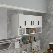 Kenzlife hazır mutfak severus byz 060X120X32 mutfak banyo dolabı kapaklı raflı - 1