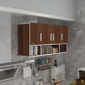 Kenzlife hazır mutfak severus cvz 060*120*32 mutfak banyo dolabı kapaklı raflı - 4