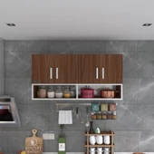 Kenzlife hazır mutfak vesper cvz 060*120*32 mutfak banyo dolabı kapaklı raflı - 4