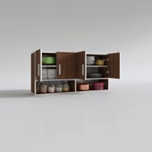 Kenzlife hazır mutfak vesper cvz 060*120*32 mutfak banyo dolabı kapaklı raflı - 2
