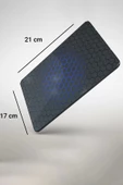 SonicTouch Mavi Siyah Petek Desenli Kaydırmaz Gaming Oyuncu Masaüstü Dikişsiz Mouse Pad/Ped (Altlık) 17x21cm - 2