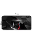 SonicTouch Deadpool Desenli Kaymaz Gaming Oyuncu Masaüstü Dikişsiz Klavye Mouse Pad 32x70Cm - 3