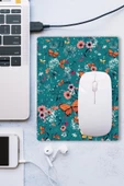 SonicTouch Soimoi Yeşili Turuncu Kelebekli Kaydırmaz Gaming Oyuncu Dikişsiz Mouse Pad/Ped 17x21cm - 3