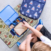 MAtGo School Meyve Partisi Krem Sıvı Geçirmez Beslenme Matı Kaymaz Yıkanabilir Okul Yemek Pad 35x45cm - 2
