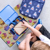 MAtGo School Sandviç, Elma Temalı Sıvı Geçirmez Beslenme Matı Kaymaz Yıkanabilir Okul Yemek Pad 35x45cm - 2