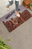 Valerine Life Kapadokya, Peri Bacaları ve Balon Temalı Welcome Kapı Önü Paspası 45x70cm - 1