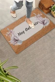 Valerine Life Lotus Çiçeği Pudra Rengi Hoş Geldiniz Kapı Önü Paspası 45x70cm thumbnail 5