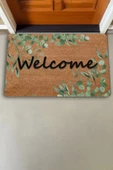 Valerine Life Okaliptüs Yaprakları Welcome Kapı Önü Paspası 45x70cm thumbnail 2