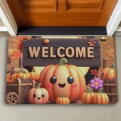 Valerine Life Sevimli Bal Kabakları Welcome Kapı Önü Paspası 45x70cm - 2