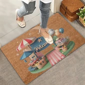 Valerine Life Ay ve Piknik Temalı Welcome Kapı Önü Paspası 45x70cm - 1