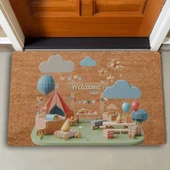 Valerine Life Kamp Piknik Temalı Welcome Kapı Önü Paspası 45x70cm thumbnail 2