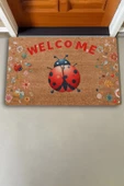 Valerine Life Kırmızı Uğur Böceği Welcome Kapı Önü Paspası 45x70cm - 2