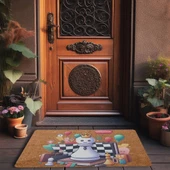 Valerine Life Satrançlı Welcome Kapı Önü Paspası 45x70cm - 3