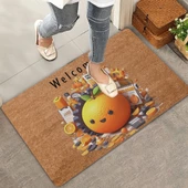 Valerine Life Portakal Adam Welcome Kapı Önü Paspası 45x70cm - 1