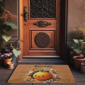 Valerine Life Portakal Adam Welcome Kapı Önü Paspası 45x70cm - 3