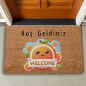 Valerine Life Sevimli Portakal Hoş Geldiniz Kapı Önü Paspası 45x70cm - 2