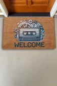 Valerine Life Nostaljik Kaset ve Müzik Çarkları Welcome Kapı Önü Paspası 45x70cm thumbnail 2