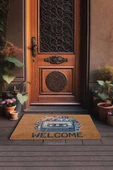 Valerine Life Nostaljik Kaset ve Müzik Çarkları Welcome Kapı Önü Paspası 45x70cm thumbnail 3