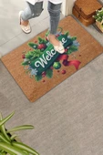 Valerine Life Yılbaşı Kapı Süsü Temalı Welcome Kapı Önü Paspası 45x70cm thumbnail 2