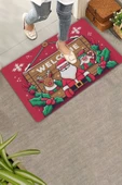 Valerine Life Noel Babalı Yılbaşı Tabelası Welcome Kapı Önü Paspası 45x70cm thumbnail 1