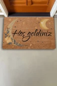 Valerine Life Mehtap Ay ve Yıldız Temalı Hoş Geldiniz Kapı Önü Paspası 45x70cm - 2
