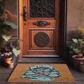 Valerine Life Irmak ve Taş Yolu Welcome Kapı Önü Paspası 45x70cm - 3