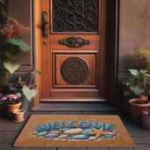 Valerine Life Deniz Taşları ve Deniz Yıldızı Welcome Kapı Önü Paspası 45x70cm - 3