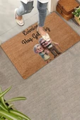 Valerine Life Sevimli Yaşlı Çift Evimize Hoş Geldiniz Kapı Önü Paspası 45x70cm thumbnail 1