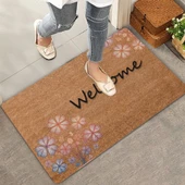Valerine Life Verbena Hastata Mine Çiçeği Welcome Kapı Önü Paspası 45x70cm - 1