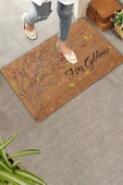 Valerine Life Yaprak Dökümü Ağaç Temalı Hoş Geldiniz Kapı Önü Paspası 45x70cm thumbnail 1