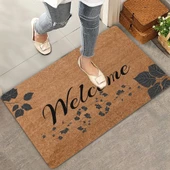 Valerine Life Ceviz Yaprağı Welcome Kapı Önü Paspası 45x70cm - 1