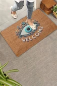 Valerine Life Aman Göz Değmesin Nazar Boncuğu Welcome Kapı Önü Paspası 45x70cm thumbnail 1