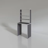 Kenzlife bilgisayar çalışma masası hamilton70 gri ofis sekreter laptop thumbnail 2