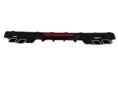 AUTOGP honda civic fc5 uyumlu difüzör kare egzoz parlak siyah  2016-2020 thumbnail 1