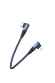 K596 27w Type-c - Lightning 90 Derece Data/şarj Kablosu 1.5mt - 1