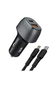 C498 38w 2x Usb Type-c - Lightning Kablolu Araç Şarj Aleti - 1