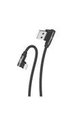 K593 Safe Lightning Usb 90 Derece Gamer Oyuncu Şarj Kablosu - 3