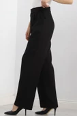 Bel Bağcıklı Palazzo Pantolon Siyah - 20701.683. - 11