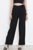 Bel Bağcıklı Palazzo Pantolon Siyah - 20701.683. - 2