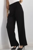Bel Bağcıklı Palazzo Pantolon Siyah - 20701.683. - 1