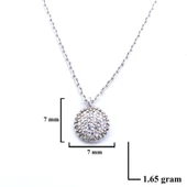 Zirkon Taşlı Gümüş Kolye GK-302 thumbnail 3