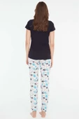 Mod Collection 3852 Kadın Yuvarlak Yaka Pijama Takımı - 2