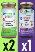 Organik Çiğ Tahin 230 gr (2 Adet) + Dut Özü 290 gr - 1