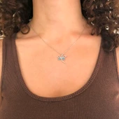 Mavi Taşlı Yusufcuk Gümüş Kolye GK-319 thumbnail 2