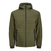 Jack&Jones Minimalist Kapüşonlu Erkek Mont - Günlük Stil - 6