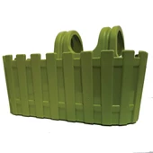 Poliwork Akasya Kolay Askı Renkli Plastik Balkon Saksısı 30 cm - 8