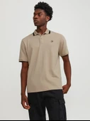 Jack&Jones Minimalist Polo Yaka Kısa Kol Erkek Tişört - Günlük Stil thumbnail 1