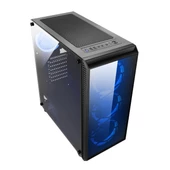 Omyvera 192-6 4X Blue Fan Usb 2.0 250W 300W Matx Gaming Bilgisayar Kasası - 3
