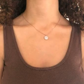 Rose Zirkon Taşlı Gümüş Kolye GK-333 thumbnail 2